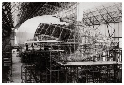 Zeppelin LZ 126 en construcción, Friedrichshafen, Alemania, 1924 1933 de Unbekannt
