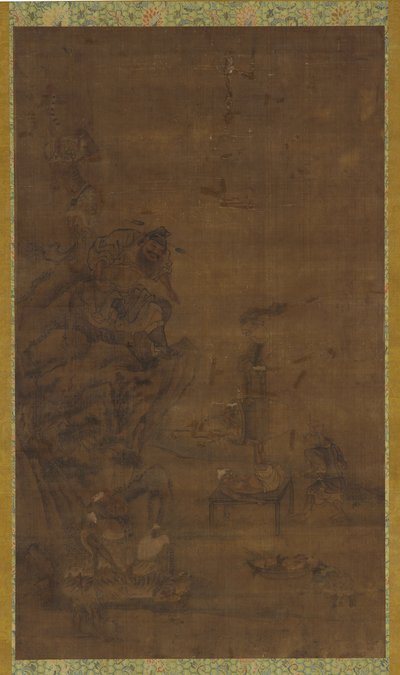 Zhong Kui domando las cinco pestilencias, siglo XVI-XVII de Unbekannt