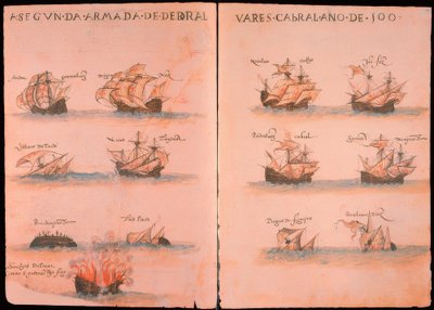 Flota portuguesa bajo Cabral 1500 de Unbekannt