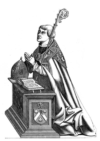 Étienne de Poncher 1446-1524, Obispo de París, siglo XVI, 1849 de Unbekannt