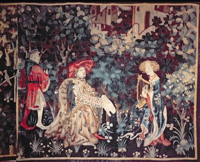 El Concierto, Tapiz de Arras, 1420 de Unbekannt Unbekannt