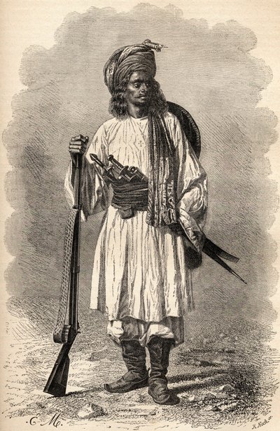Un soldado afgano, ilustración de 