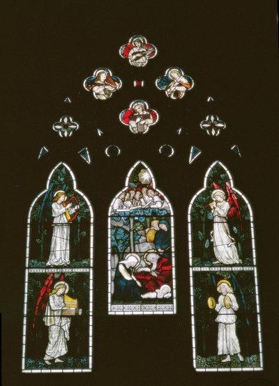 Ángeles y La Natividad por Sir Edward Burne-Jones (1833-98) de Unbekannt Unbekannt