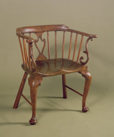 Silla Windsor de tejo y olmo, c.1760 de Unbekannt Unbekannt