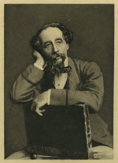 Charles Dickens, retrato después de una fotografía de Herbert Watkins (b.1828) de Unbekannt Unbekannt