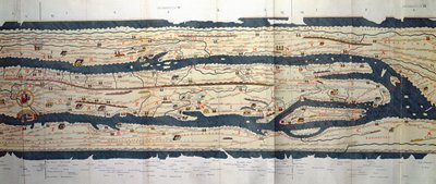 Detalle de Italia del mapa de Peutinger de Unbekannt Unbekannt