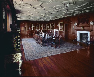 Castillo de Drumlanrig: comedor con un retrato de William, primer duque de Queensberry de Unbekannt Unbekannt