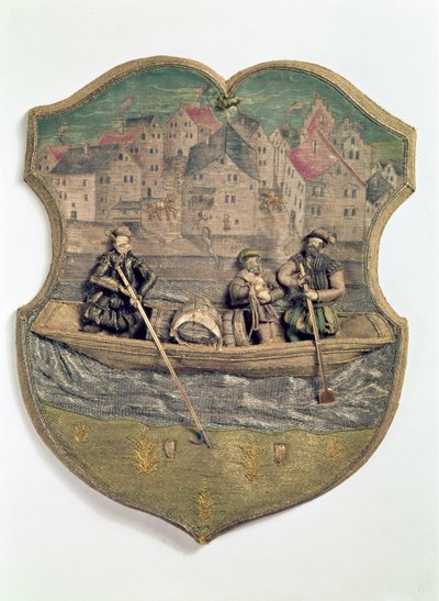 Símbolo de gremio bordado ejecutado por Wolf Popp, Passau, c.1574-5 de Unbekannt Unbekannt