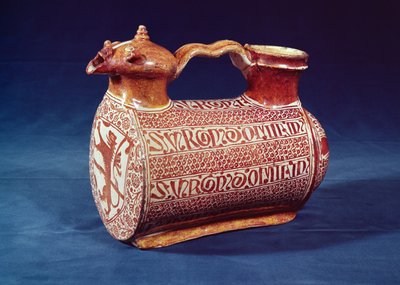Jarra con decoración de lustre, principios del siglo XVI, utilizada para verter agua sobre las manos durante y entre los cursos de Unbekannt Unbekannt