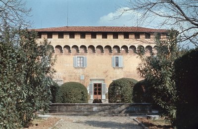 Fachada de Michelozzo di Bartolommeo de Villa Medicea di Careggi, Florencia, Toscana, Italia de Unbekannt Unbekannt