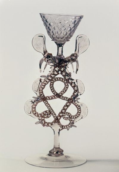 Copa con tallo de dragón Facon de Venise, siglo XVII de Unbekannt Unbekannt