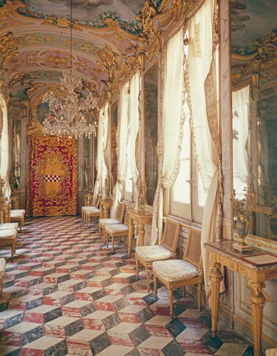 Galería de Espejos con frescos de Lorenzo de Ferrari, Palazzo Spinola, Génova, Italia de Unbekannt Unbekannt