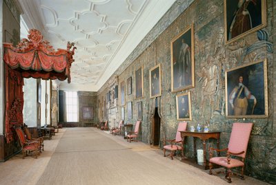 Hardwick Hall (1590-97), Interior de la Galería Larga, Derbyshire, Reino Unido de Unbekannt Unbekannt