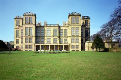 Hardwick Hall, Vista exterior, construido 1590-97, Derbyshire, Reino Unido de Unbekannt Unbekannt