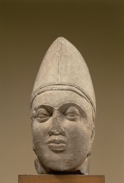 Cabeza de un escita, arenisca roja, siglo III d.C. Ahichhatra, UP de Unbekannt Unbekannt