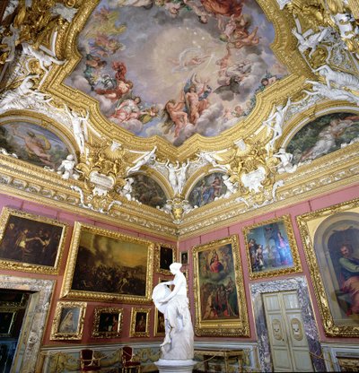 Interior de la Sala di Giove (Sala de Júpiter) con pinturas de Pietro da Cortona, Palazzo Pitti, Florencia, Italia de Unbekannt Unbekannt