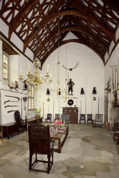 Interior del Gran Salón, Cotehele House, Cornwall de Unbekannt Unbekannt