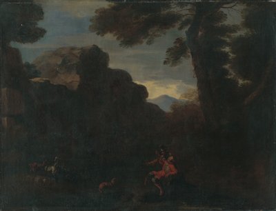 Paisaje con figuras de Unbekannt Unbekannt