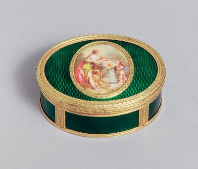 Caja de rapé de oro y esmalte de Luis XVI, por Pierre-Francois Drais, París, 1774 de Unbekannt Unbekannt