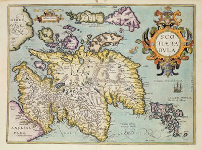 Mapa de Escocia, Miliaria Scotia de Unbekannt Unbekannt