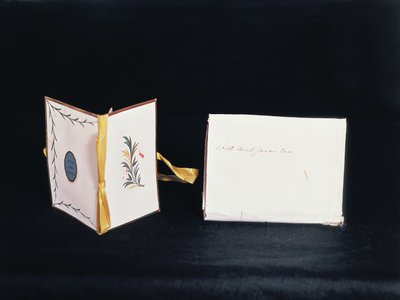 Estuche de agujas hecho por Jane Austen, finales del siglo XVIII de Unbekannt Unbekannt
