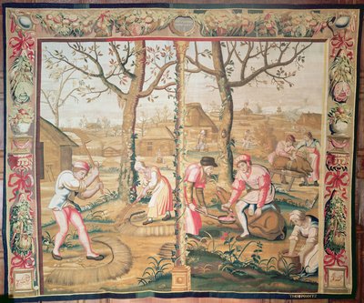 Noviembre y diciembre, tapiz de Mortlake por Poyntz de Unbekannt Unbekannt