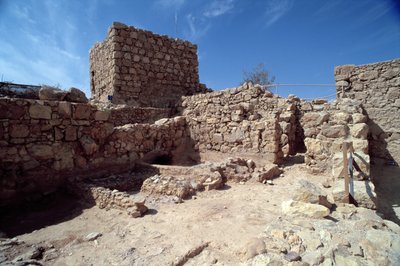 Restos del palacio fortaleza, construido por Herodes el Grande (73-4 a.C.) c.37-31 a.C. de Unbekannt Unbekannt