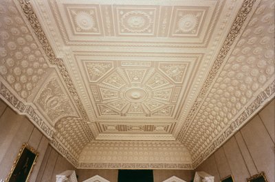 Techo del salón, Claydon House, Buckinghamshire, c.1768 de Unbekannt Unbekannt