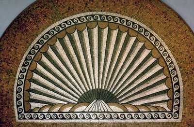 Mosaico de conchas, Insula II Edificio I 130-150 d.C. de Unbekannt Unbekannt