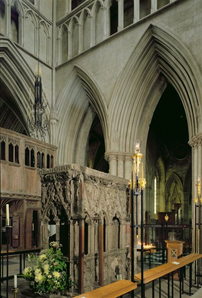 Santuario desde el suroeste, Catedral de St. Albans, Hertfordshire de Unbekannt Unbekannt