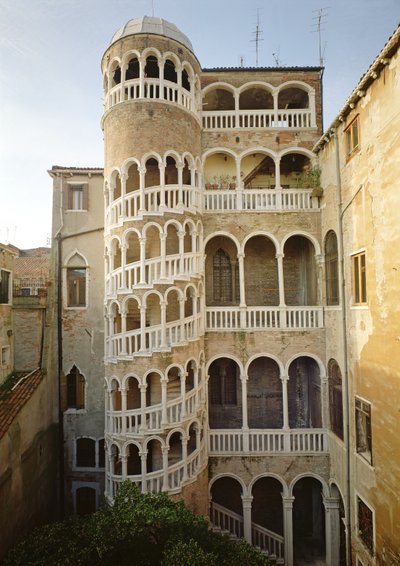 La Escalera Bovolo, del Palazzo Contarini dal Bovolo de Unbekannt Unbekannt