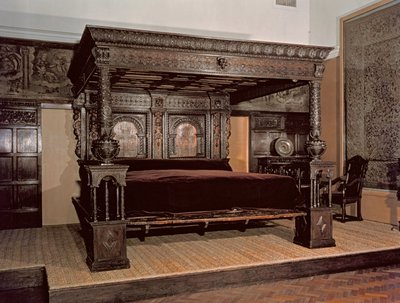 La Gran Cama de Ware, roble tallado, 1580 de Unbekannt Unbekannt