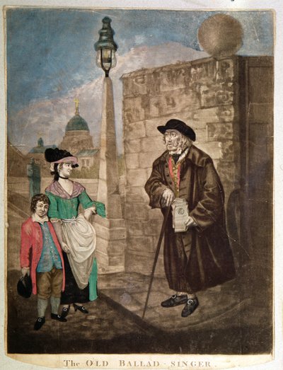 El viejo cantante de baladas, c.1780 de Unbekannt Unbekannt