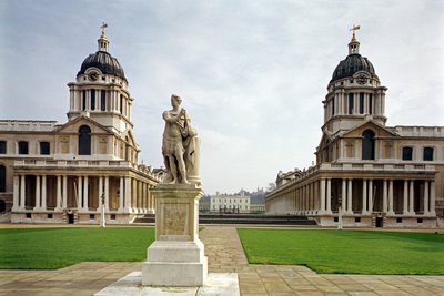El Antiguo Colegio Naval Real construido por Sir Christopher Wren, Greenwich, Londres, Reino Unido de Unbekannt Unbekannt