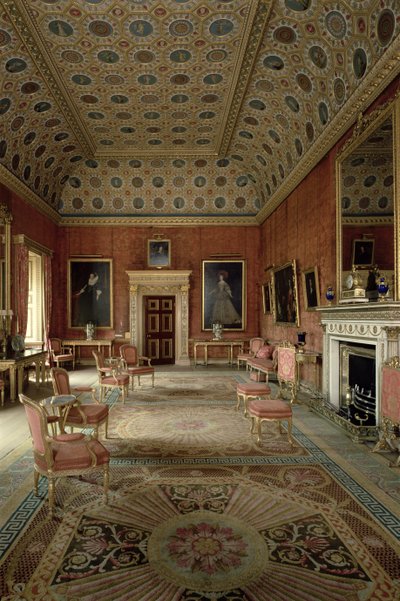 El Salón Rojo, Syon House, Middlesex de Unbekannt Unbekannt