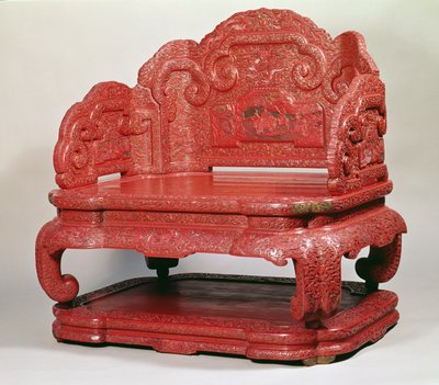 El trono del Emperador Chien Lung (1736-95) de Unbekannt Unbekannt