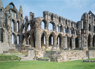 Vista de la Abadía de Whitby, North Yorkshire de Unbekannt Unbekannt