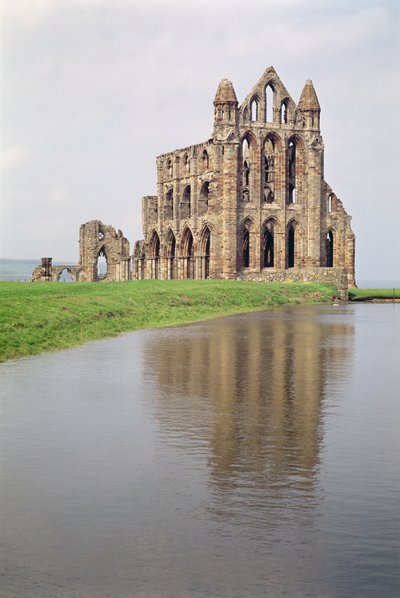 Vista de la Abadía de Whitby, North Yorkshire de Unbekannt Unbekannt