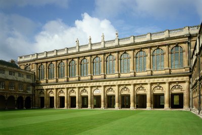 Vista del Gran Patio de la Biblioteca Wren, Trinity College, Cambridge de Unbekannt Unbekannt