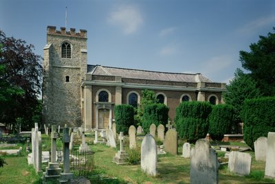Vista del St. Lawrence Whitchurch, Little Stanmore, Londres de Unbekannt Unbekannt