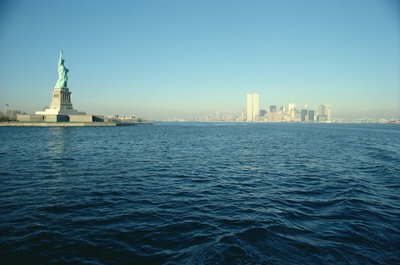 Vista de la Estatua de la Libertad y el extremo sur de la isla de Manhattan de Unbekannt Unbekannt