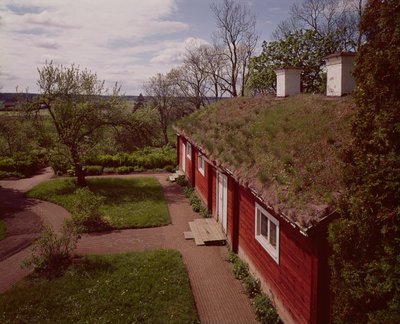 Vista de la casa y jardines de Carl Linnaeus, Hammarby, Uppsala, Suecia de Unbekannt Unbekannt