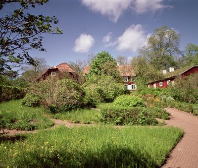 Vista de la casa de Carl Linnaeus, Hammarby, Uppsala, Suecia de Unbekannt Unbekannt