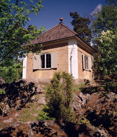Vista del almacén de especímenes de la casa de Carl Linnaeus, Hammarby, Uppsala, Suecia de Unbekannt Unbekannt