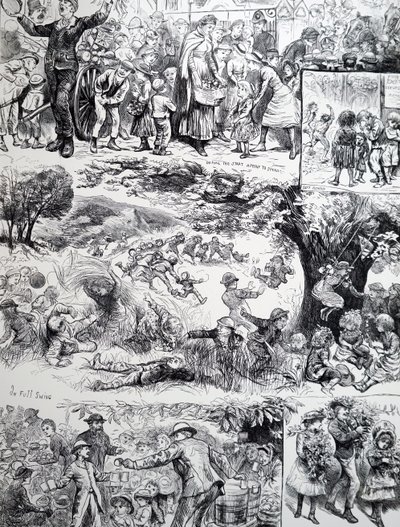 Un día en el campo de Unbekannter Künstler