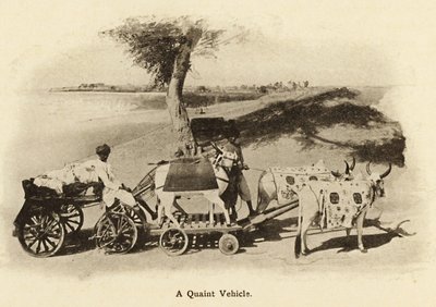Un vehículo pintoresco Estos carros de bueyes se han perdido en la antigüedad ; principios del siglo XX (foto) de Unbekannter Künstler