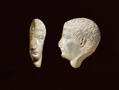 Retrato en relieve del Emperador Tiberio (14-37) 1er siglo de Unbekannt