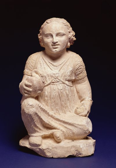Niña sentada con un cisne, chipriota, c.200 a.C. de Unbekannt