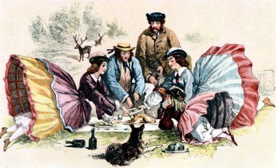 Un picnic victoriano - de Unbekannter Künstler