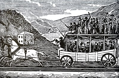 Un carruaje tirado por caballos de Unbekannt